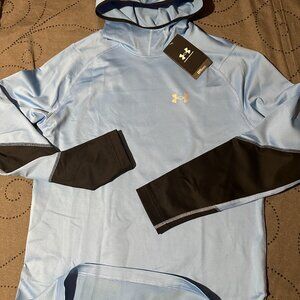 UNDER ARMOUR INFRARED SEMI-BALACLAVA BASE LAYER FITTED HOODIE SIZE L MEN $80.00